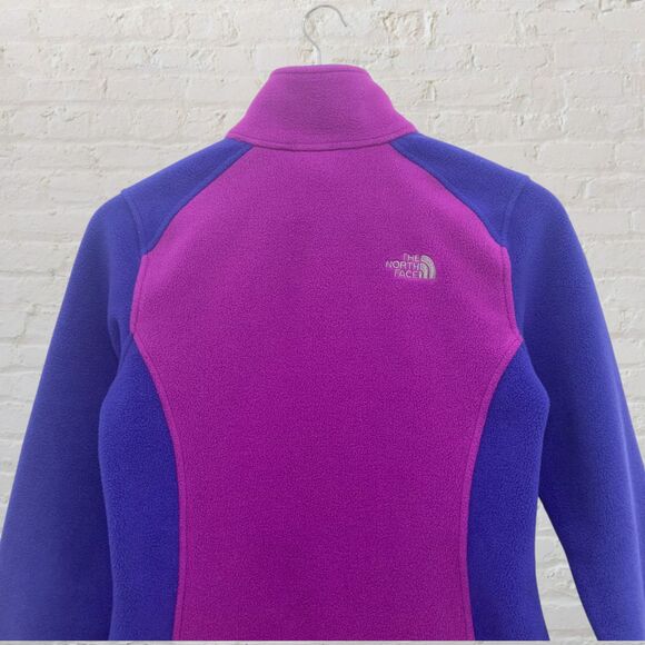 The North Face FlashDry Fleece Jacket Size S/P Full Zip Purple Pink Colorblock - Picture 5 of 16